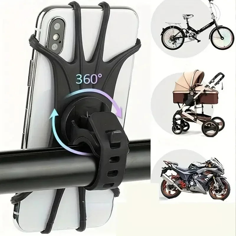360 Rotatable Mobile Phone Bicycle Motorcycle Holder Bike Safe Bracket
