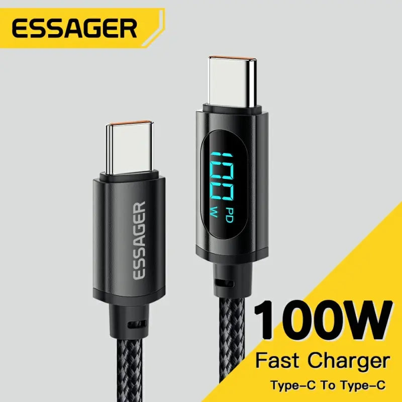 Essager Type C to Type C Cable 100W PD Fast Charging cable