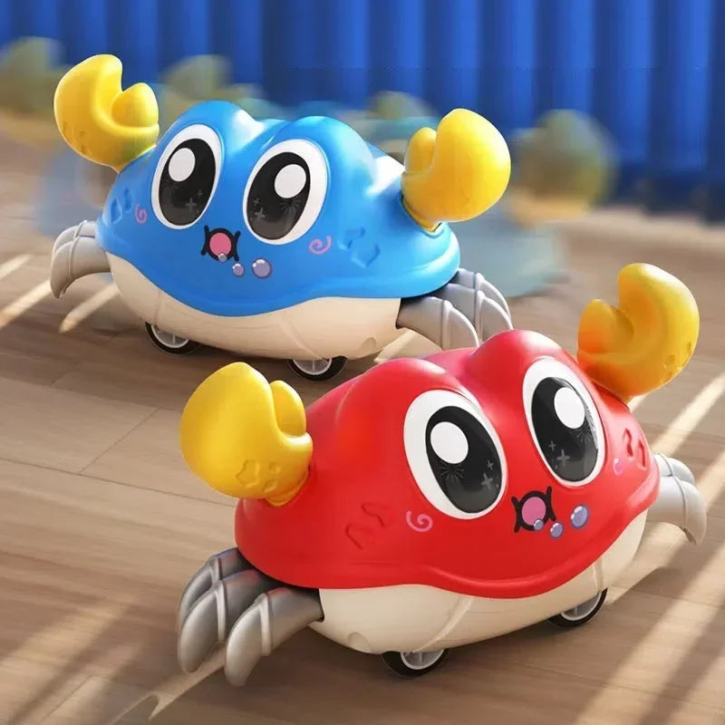 Double Force Walking Crawling Crab Tummy Time Baby Sensory Toys