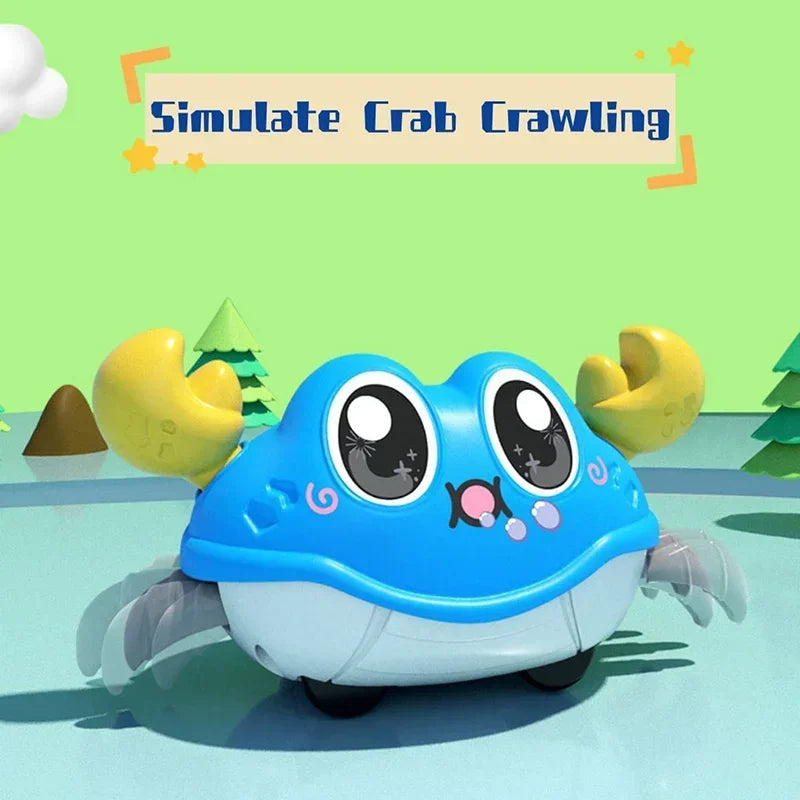 Double Force Walking Crawling Crab Tummy Time Baby Sensory Toys