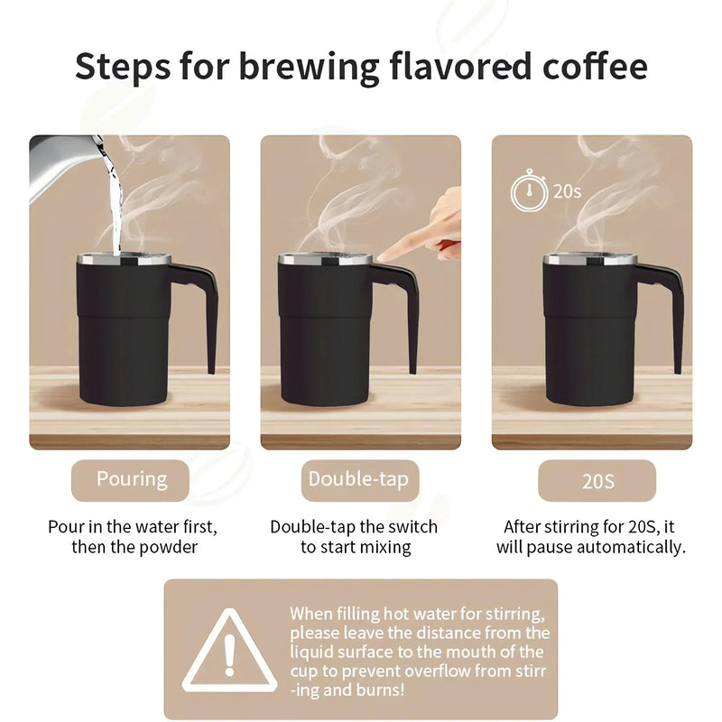 Rechargeable Automatic Magnetic Cup Electric Coffee Milk Self Mixing Mug