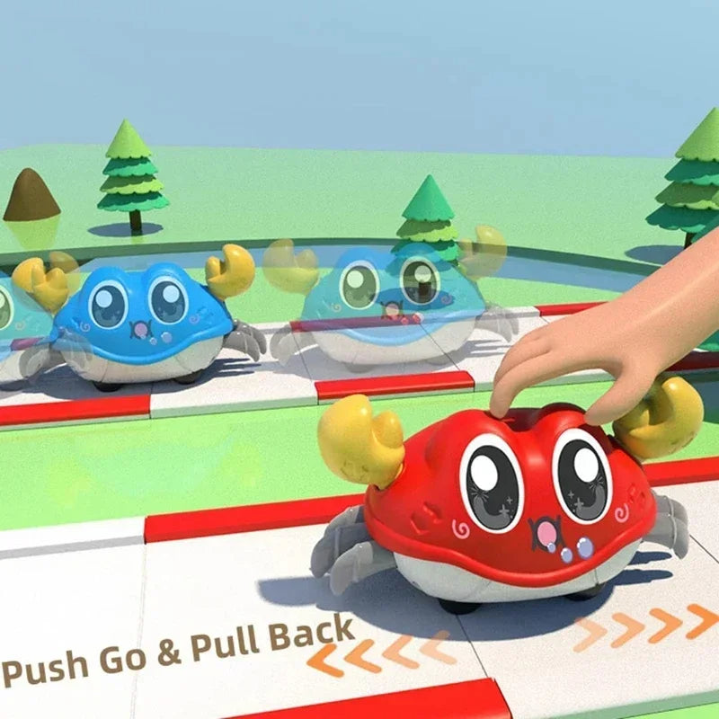 Double Force Walking Crawling Crab Tummy Time Baby Sensory Toys