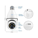 Saikiot Bulb Camera WIFI 2MP 4MP V380Pro Bulb Light Camera 360 E27
