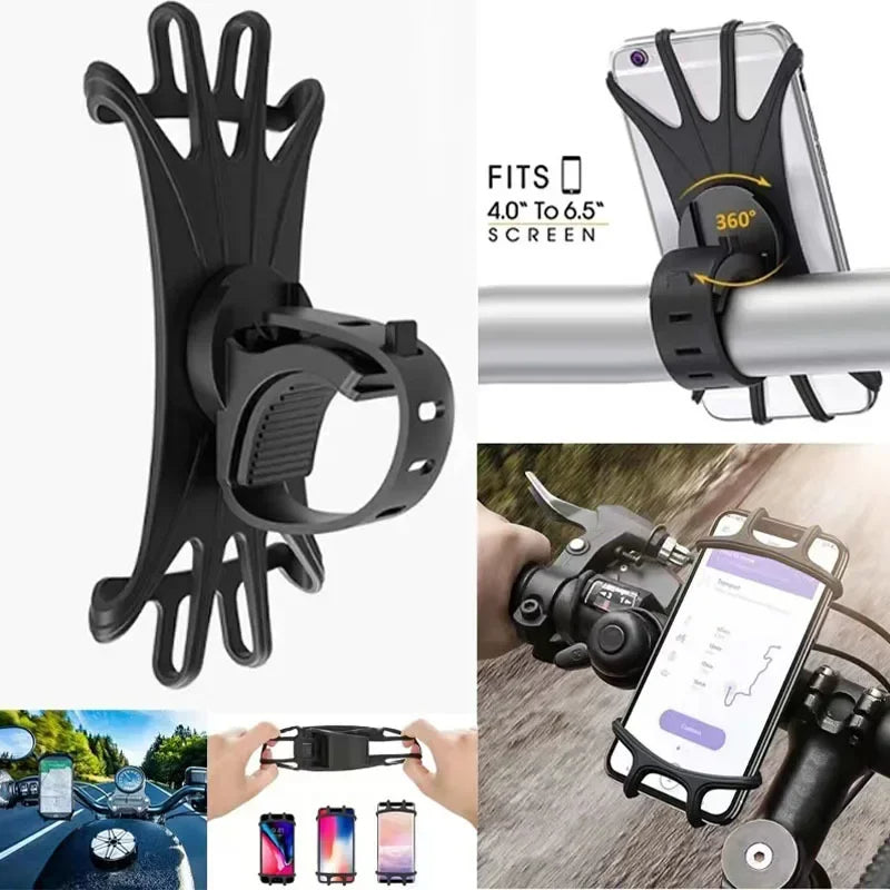 360 Rotatable Mobile Phone Bicycle Motorcycle Holder Bike Safe Bracket
