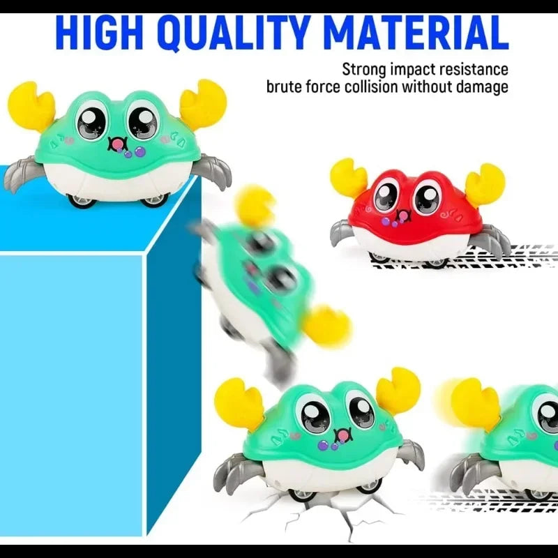 Double Force Walking Crawling Crab Tummy Time Baby Sensory Toys