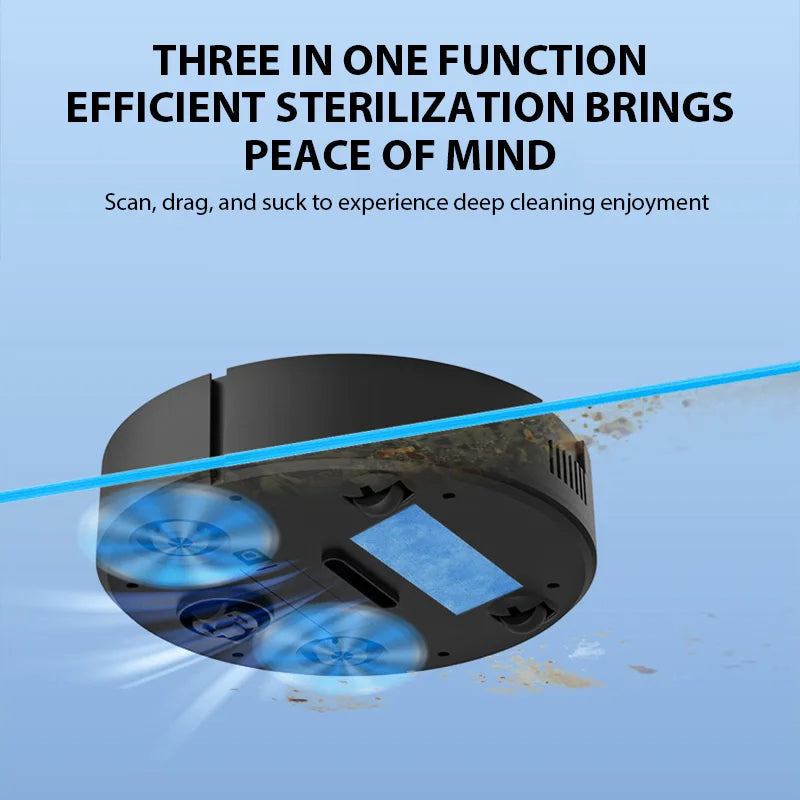 Wireless Smart Robot Vacuum Cleaner Multifunctional Super Quiet Vacuuming Mopping Humidifying For Home