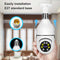 Saikiot Bulb Camera WIFI 2MP 4MP V380Pro Bulb Light Camera 360 E27