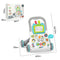 Music Baby Walker with Drawing Board Standing Toddler Trolley Walking Practice AntiRollover