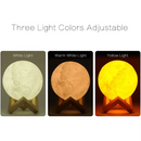 Air Humidifier,Home Use LED Lunar Air Humidifier Moon Lamp