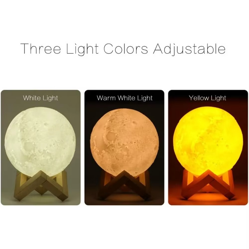 Air Humidifier,Home Use LED Lunar Air Humidifier Moon Lamp