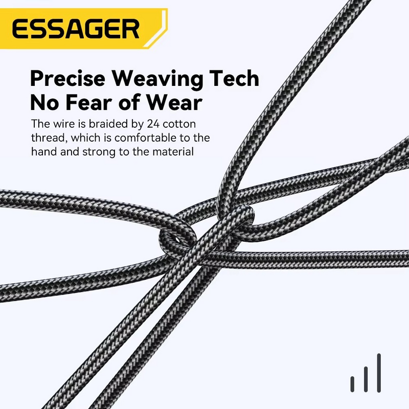 2 In 2 USB Fast Charging Cable for Mobile Phone USB Type C Tablet Charging Cable