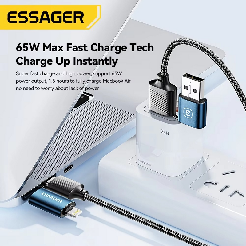 2 In 2 USB Fast Charging Cable for Mobile Phone USB Type C Tablet Charging Cable