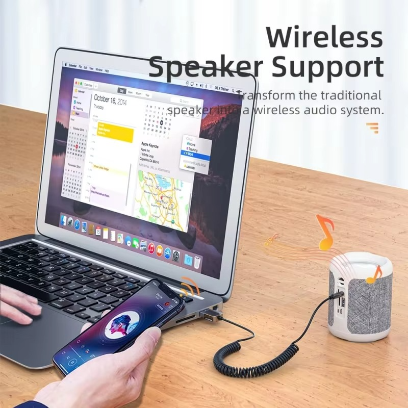 Essager Bluetooth Audio Receiver Dongle USB To 3.5mm Jack Car Audio Aux Bluetooth 5.0 Handsfree
